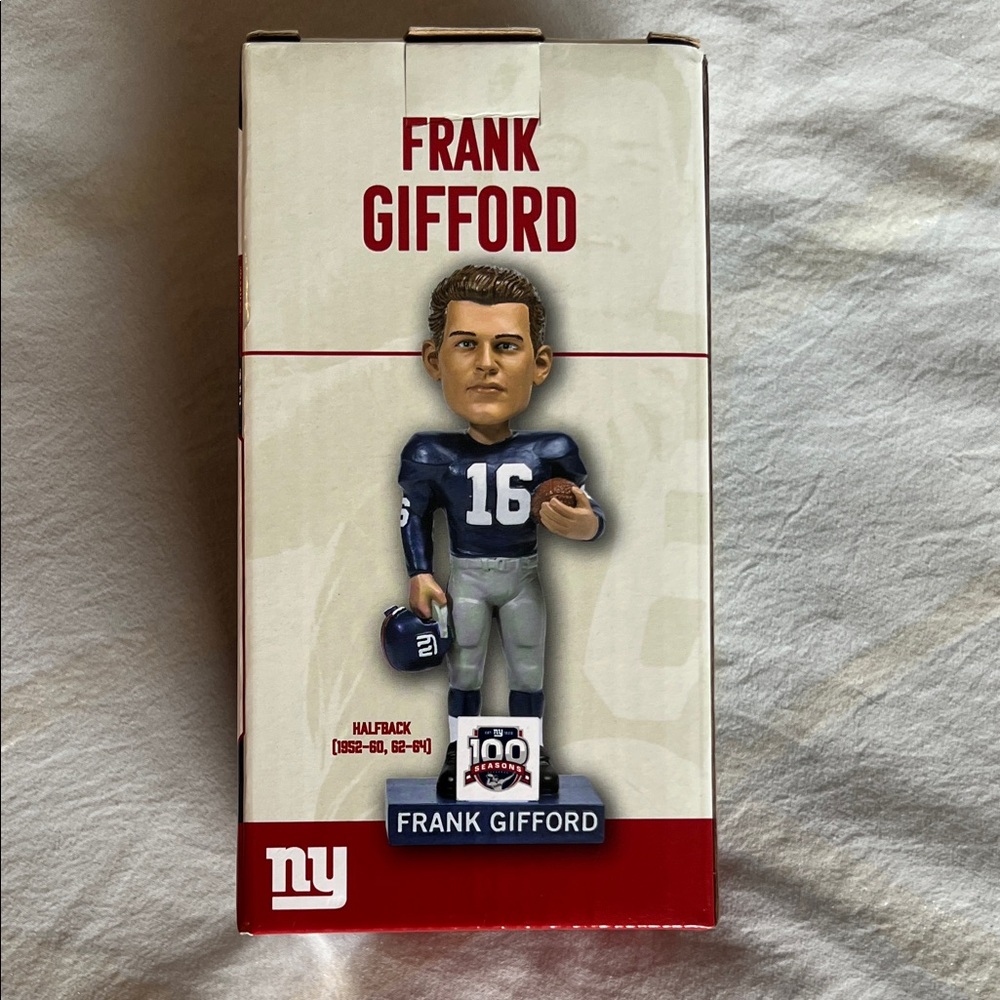Frank Gifford NY Giants 100 Seasons Bobblehead – Limited Edition NIB